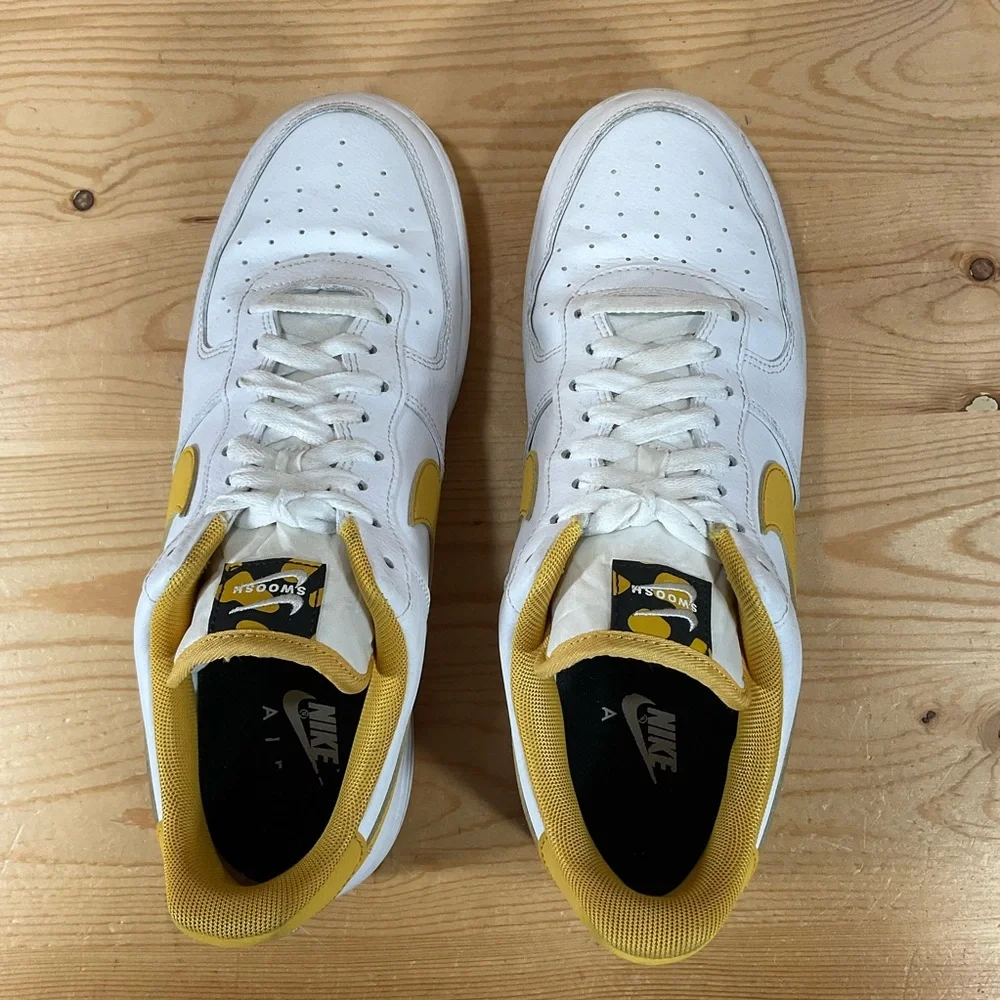 Nike Air Force 1 '07 LV8 Double Swoosh Men’s 12 White Light Ginger CT2300-100
